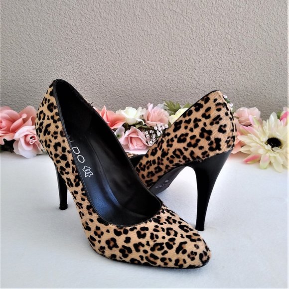 Aldo Leopard Print Heels - Picture 1 of 6
